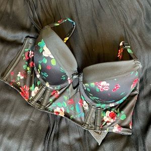 Floral Very Sexy Corset Balconette